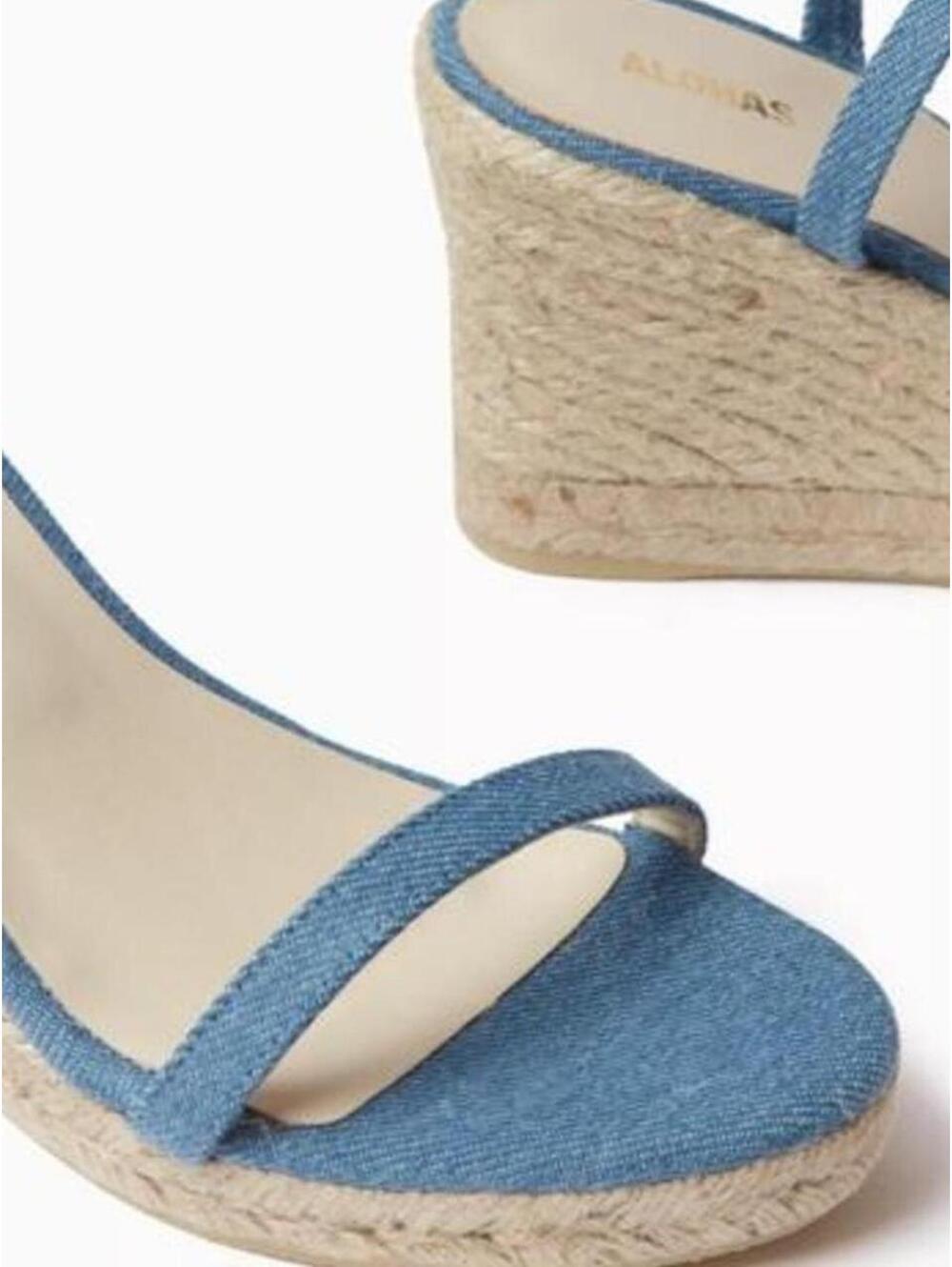 Alohas Blue denim Willa wedge - Picture 2 of 6
